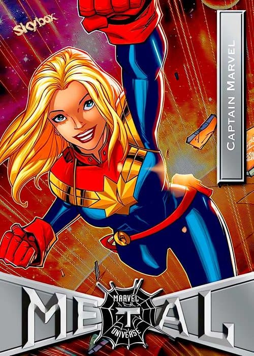 Captain Marvel #17 — 2021 Upper Deck Marvel Metal Universe Spider-Man