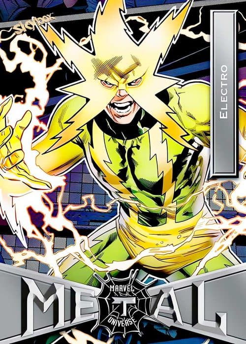 Electro #25 — 2021 Upper Deck Marvel Metal Universe Spider-Man