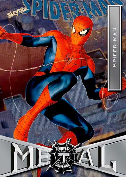 Spot #76 — 2021 Upper Deck Marvel Metal Universe Spider-Man