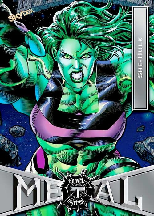 She-Hulk #77 — 2021 Upper Deck Marvel Metal Universe Spider-Man