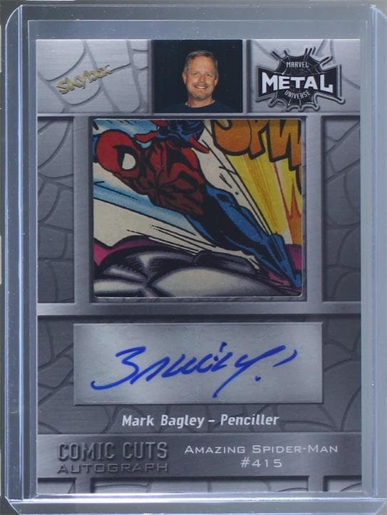 Mark Bagley - Penciller, Spider-Man #415 #CCA-MBSM415 — 2021 Upper Deck Marvel Metal Universe Spider-Man