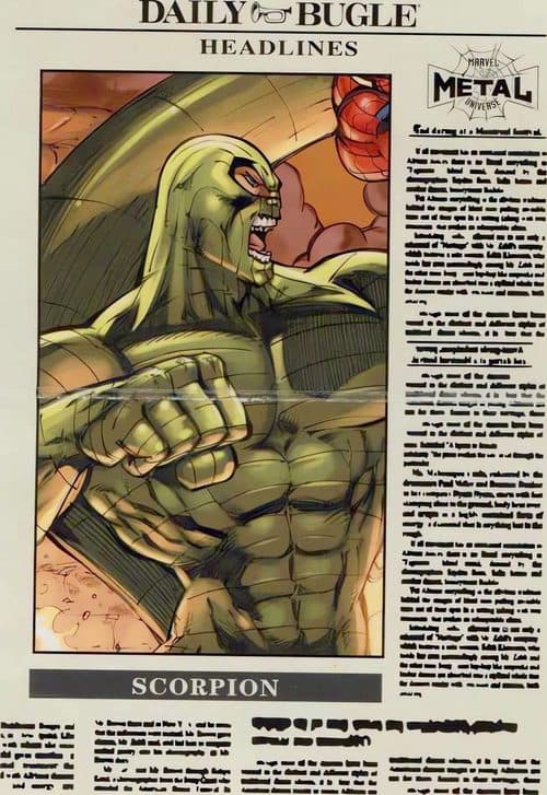 Scorpion #DB-15 — 2021 Upper Deck Marvel Metal Universe Spider-Man