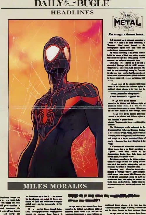 Miles Morales #DB-18 — 2021 Upper Deck Marvel Metal Universe Spider-Man