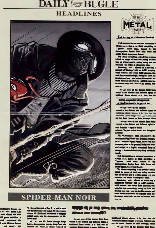 Spider-Man Noir #DB-20 — 2021 Upper Deck Marvel Metal Universe Spider-Man