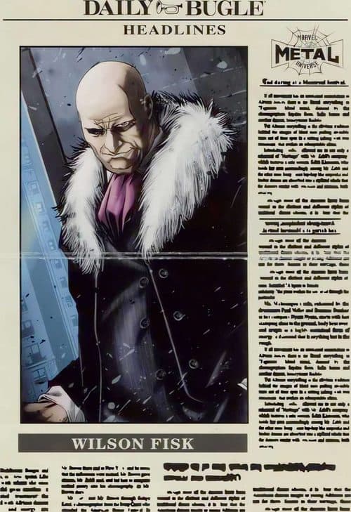 Wilson Fisk #DB-24 — 2021 Upper Deck Marvel Metal Universe Spider-Man