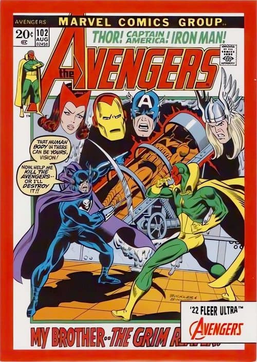 Avengers (1963) #102 #A-102 — 2022 Marvel Fleer Ultra Avengers