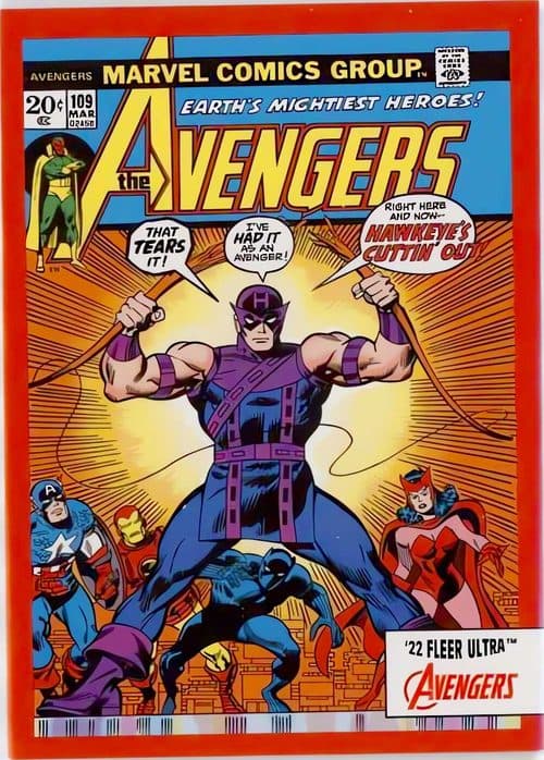 Avengers (1963) #10 #A-109 — 2022 Marvel Fleer Ultra Avengers