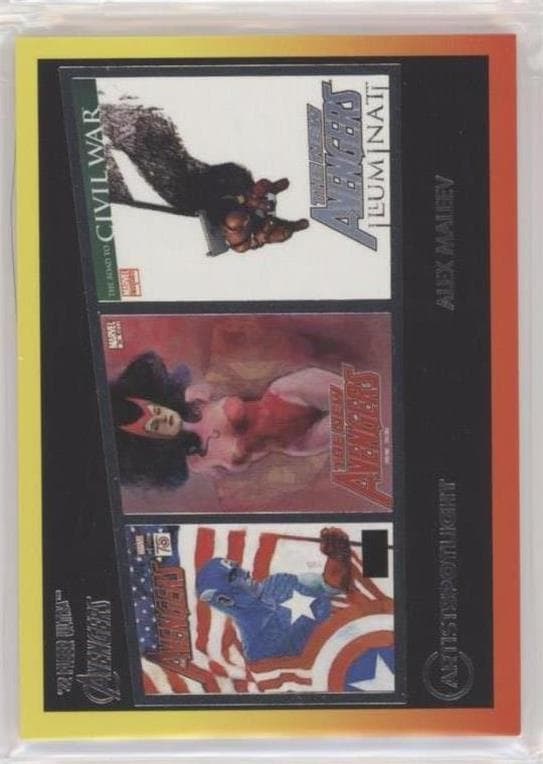 Alex Maleev - Avengers (2016) #1 (Cap 75th Variant) #AS-9 — 2022 Marvel Fleer Ultra Avengers