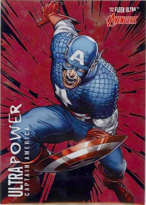 Captain America #UP-1 — 2022 Marvel Fleer Ultra Avengers