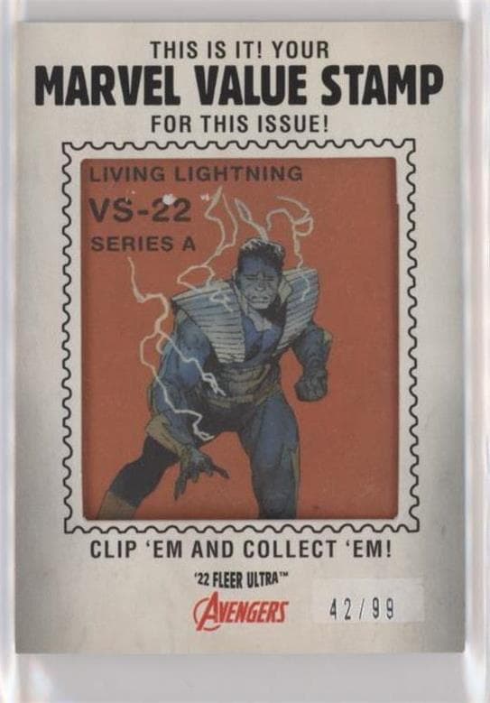 Living Lightning #VS-22 — 2022 Marvel Fleer Ultra Avengers