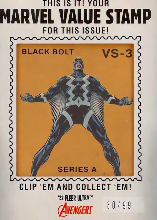 Black Bolt #VS-3 — 2022 Marvel Fleer Ultra Avengers