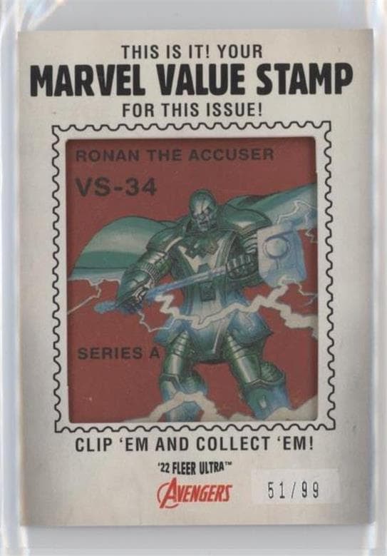 Ronan The Accuser #VS-34 — 2022 Marvel Fleer Ultra Avengers