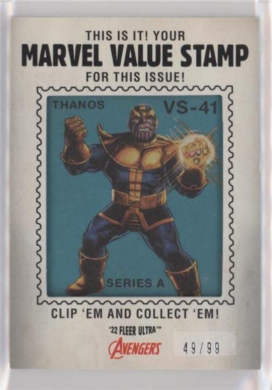 Thanos #VS-41 — 2022 Marvel Fleer Ultra Avengers
