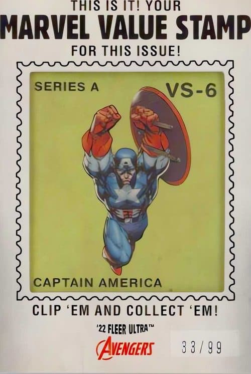 Captain America #VS-6 — 2022 Marvel Fleer Ultra Avengers