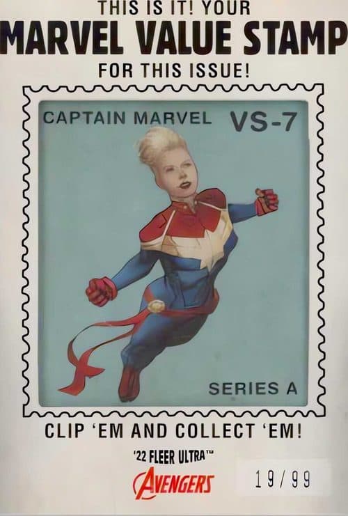 Captain Marvel #VS-7 — 2022 Marvel Fleer Ultra Avengers