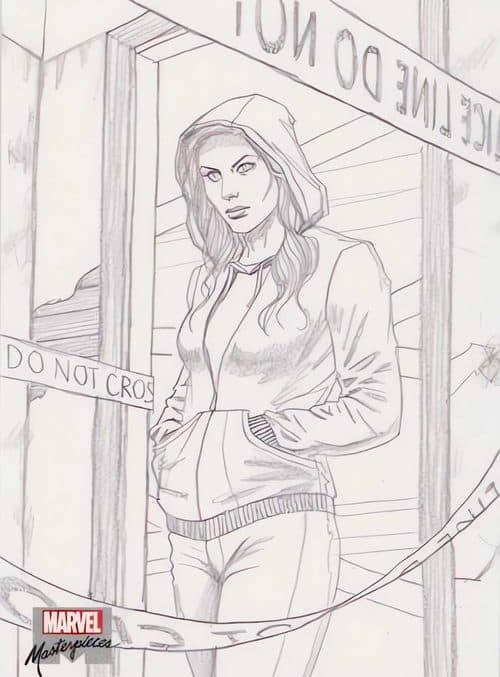 Jessica Jones #AP-11 — 2022 Upper Deck Marvel Masterpieces