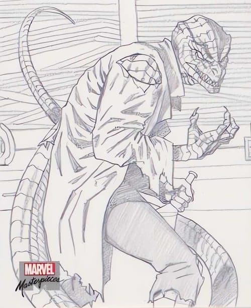 Lizard #AP-16 — 2022 Upper Deck Marvel Masterpieces