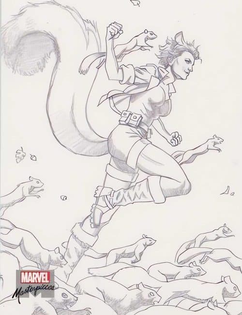 Squirrel Girl #AP-25 — 2022 Upper Deck Marvel Masterpieces