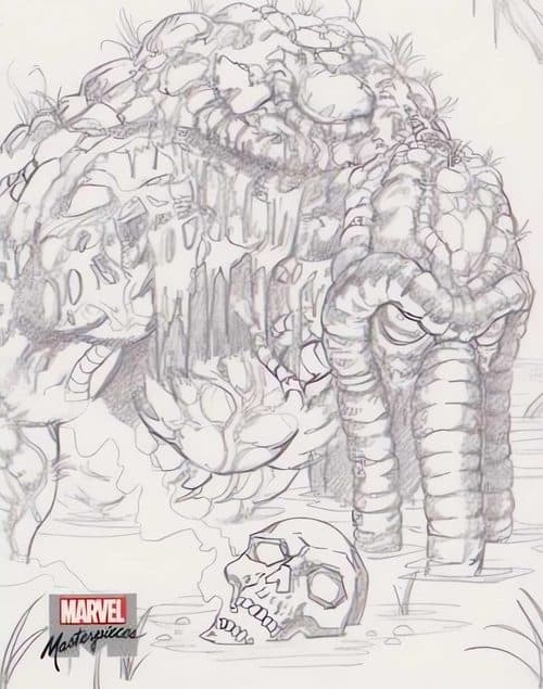 Man-Thing #AP-27 — 2022 Upper Deck Marvel Masterpieces