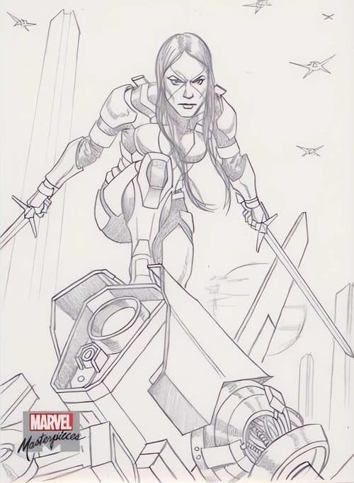 Gamora #AP-38 — 2022 Upper Deck Marvel Masterpieces