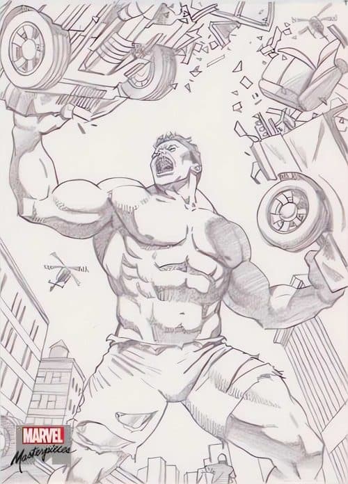 Hulk #AP-43 — 2022 Upper Deck Marvel Masterpieces