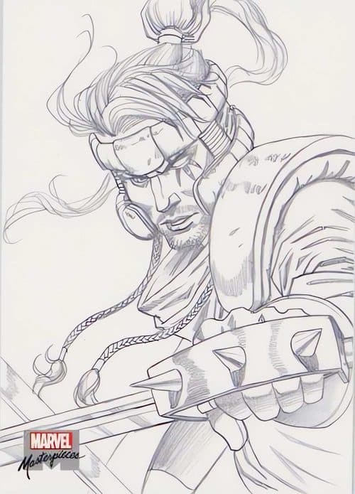 Shatterstar #AP-49 — 2022 Upper Deck Marvel Masterpieces