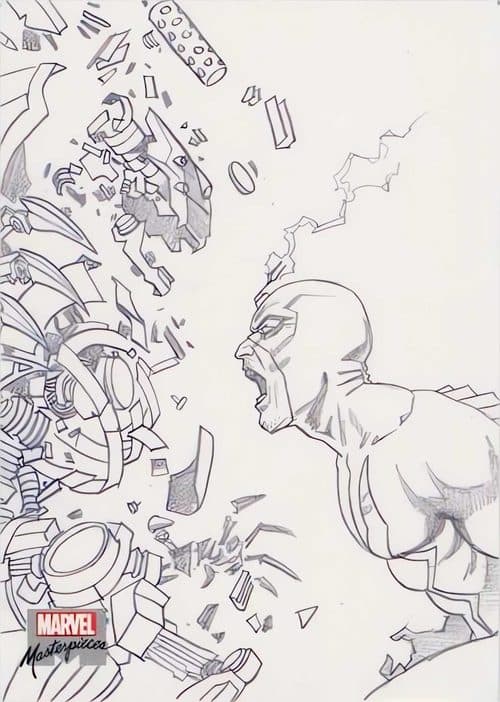Black Bolt #AP-50 — 2022 Upper Deck Marvel Masterpieces