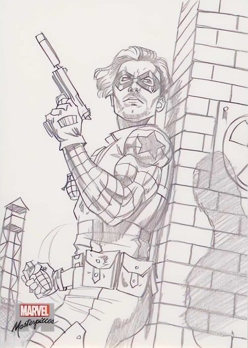 Winter Soldier #AP-52 — 2022 Upper Deck Marvel Masterpieces