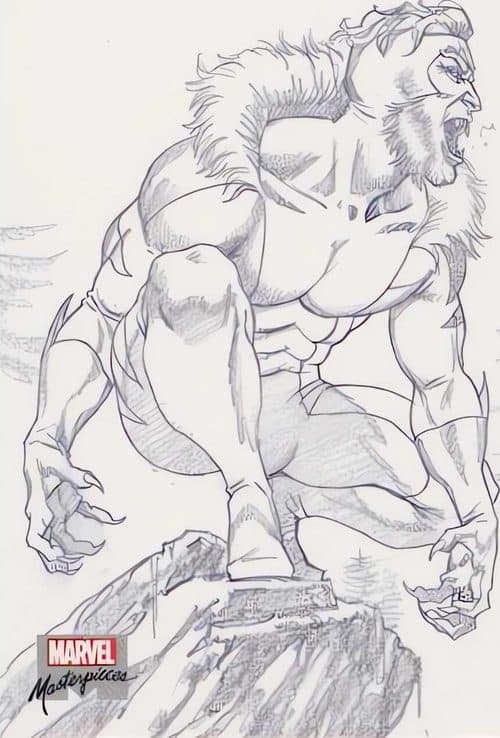 Sabretooth #AP-58 — 2022 Upper Deck Marvel Masterpieces
