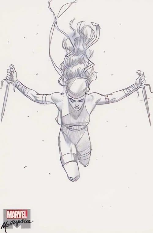 Elektra #AP-6 — 2022 Upper Deck Marvel Masterpieces