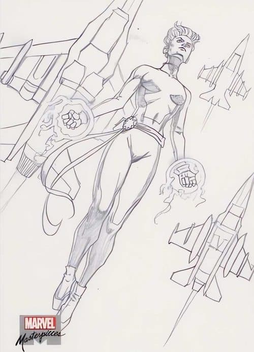 Captain Marvel #AP-70 — 2022 Upper Deck Marvel Masterpieces
