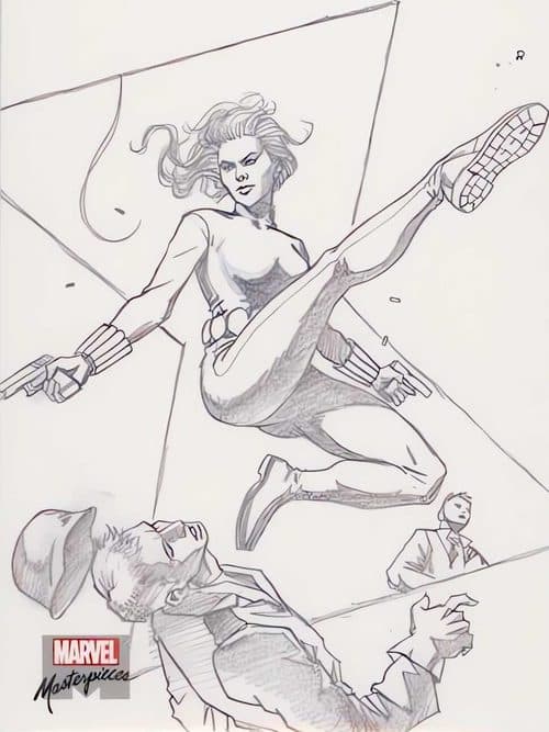 Black Widow #AP-71 — 2022 Upper Deck Marvel Masterpieces