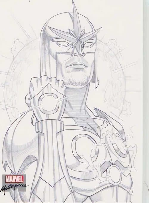 Nova #AP-75 — 2022 Upper Deck Marvel Masterpieces