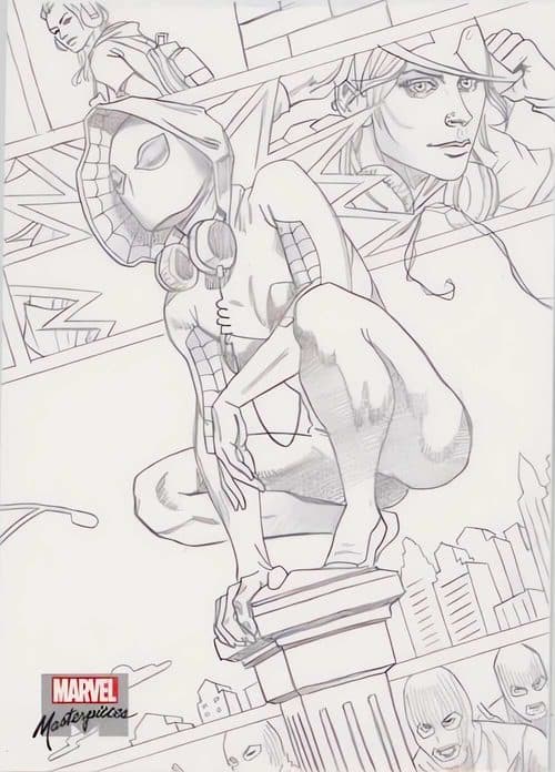 Ghost-Spider #AP-81 — 2022 Upper Deck Marvel Masterpieces