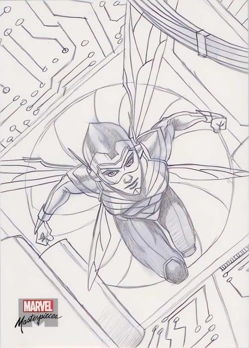 Wasp #AP-88 — 2022 Upper Deck Marvel Masterpieces