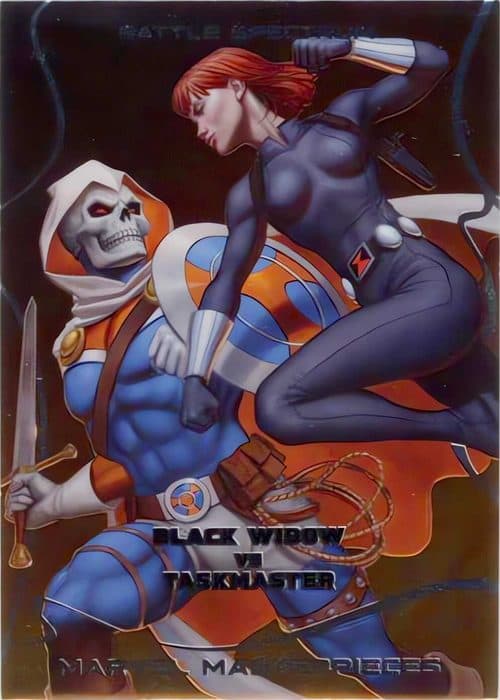 Black Widow vs. Taskmaster #BS-8 — 2022 Upper Deck Marvel Masterpieces