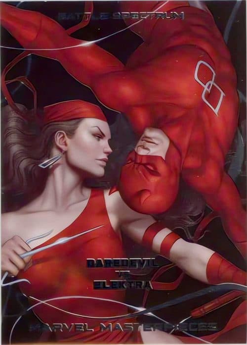 Daredevil vs. Elektra #BS-9 — 2022 Upper Deck Marvel Masterpieces
