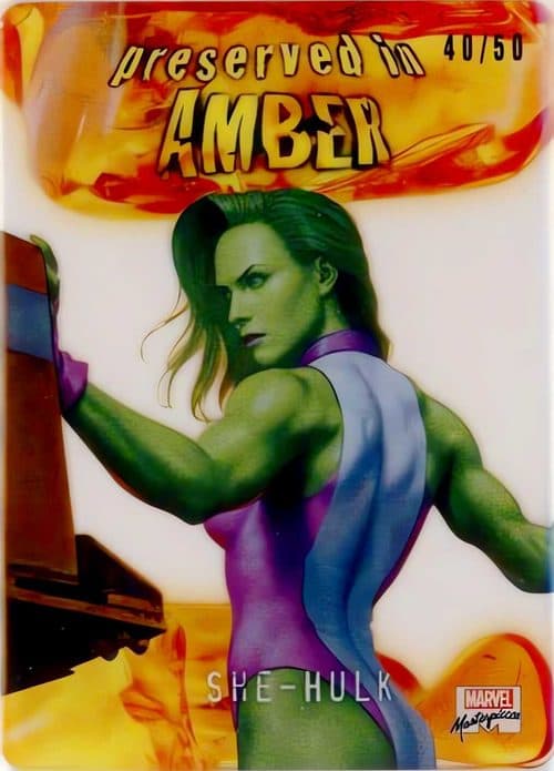 She-Hulk #PA-33 — 2022 Upper Deck Marvel Masterpieces