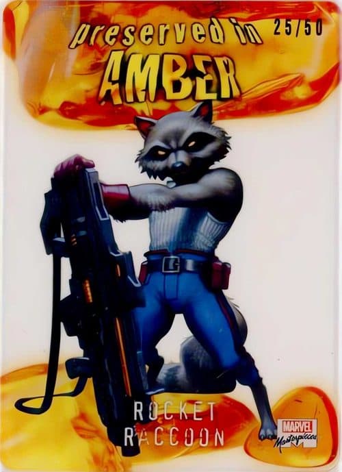 Rocket Raccoon #PA-61 — 2022 Upper Deck Marvel Masterpieces