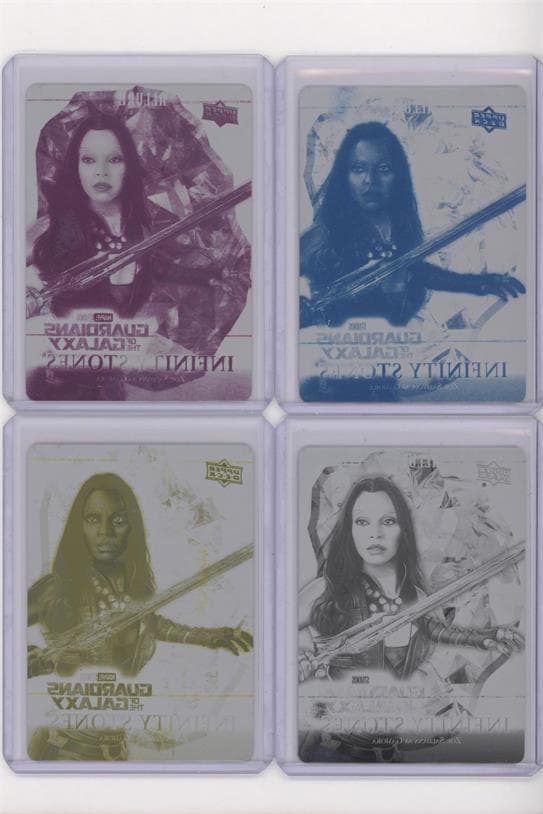 Zoe Saldana as Gamora #IS-4 — 2022 Upper Deck Marvel Studios Allure