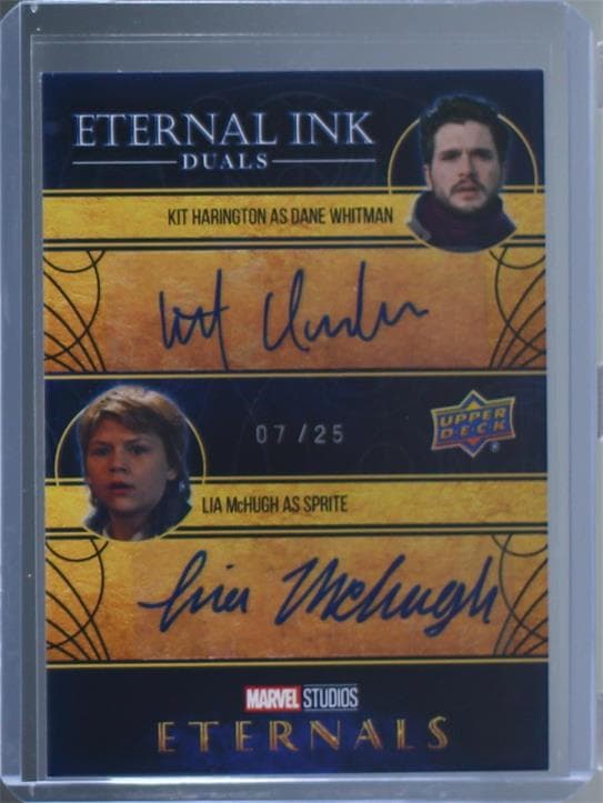 Kit Harington as Dane Whitman/Lia McHugh as Sprite #EID-HM — 2022 Upper Deck Marvel Studios Eternals