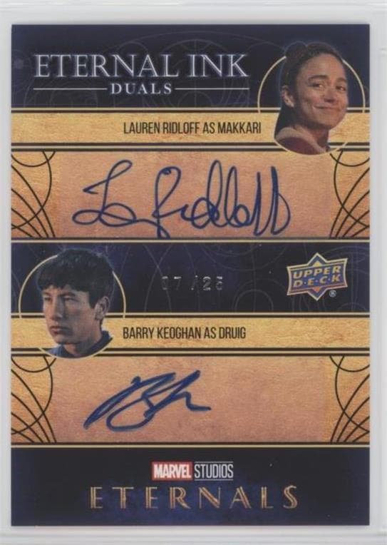 Lauren Ridloff as Makkari/Barry Keoghan as Druig #EID-KR — 2022 Upper Deck Marvel Studios Eternals