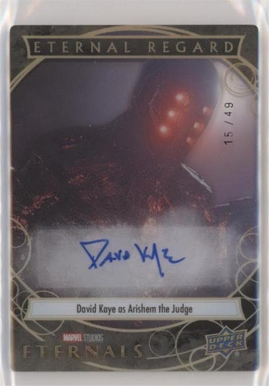 David Kaye as Arishem the Judge #ER-DK — 2022 Upper Deck Marvel Studios Eternals