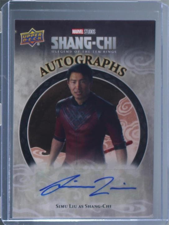 Simu Liu as Shang-Chi #A-15 — 2022 Upper Deck Marvel Studios Shang-Chi and the Legend of the Ten Rings