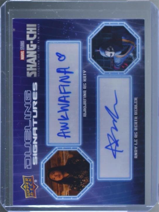 Awkwafina as Katy/Andy Le as Death Dealer #DS-AAL — 2022 Upper Deck Marvel Studios Shang-Chi and the Legend of the Ten Rings