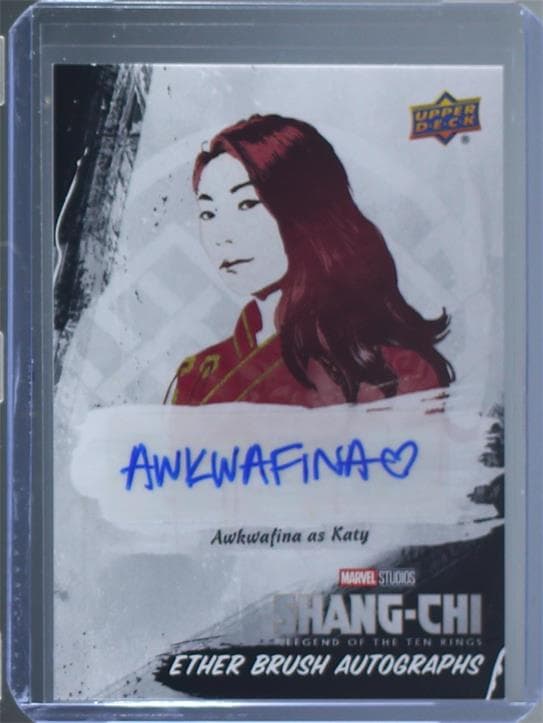 Awkwafina as Katy #EBA-2 — 2022 Upper Deck Marvel Studios Shang-Chi and the Legend of the Ten Rings