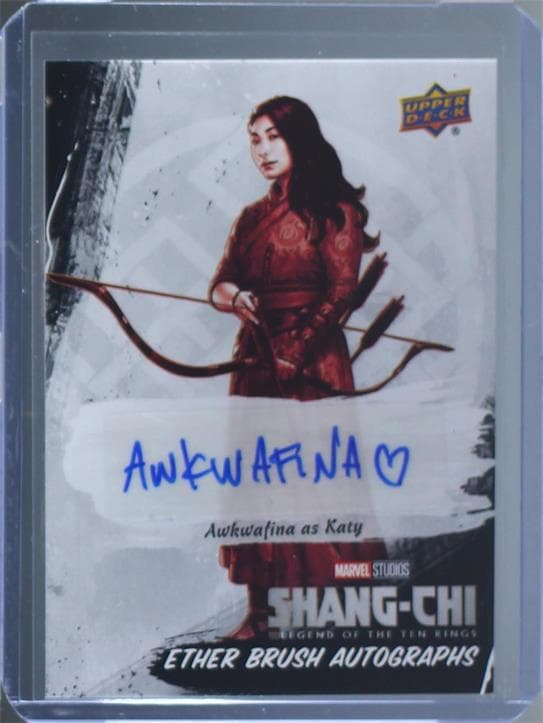 Awkwafina as Katy #EBA-5 — 2022 Upper Deck Marvel Studios Shang-Chi and the Legend of the Ten Rings