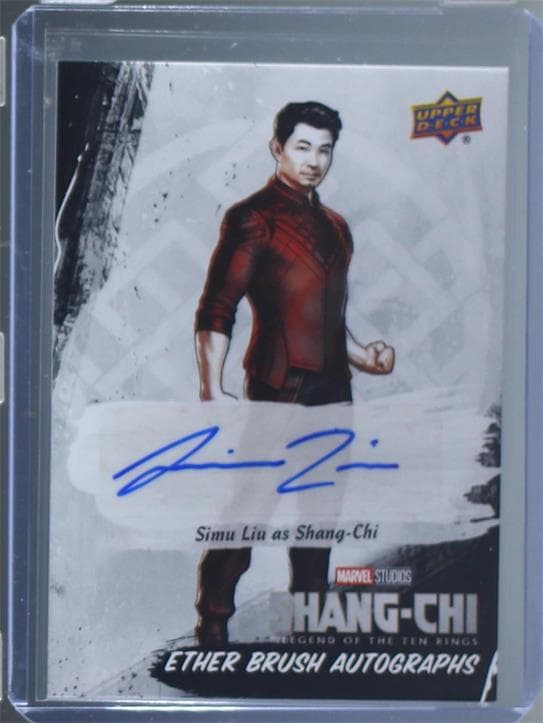 Simu Liu as Shang-Chi #EBA-6 — 2022 Upper Deck Marvel Studios Shang-Chi and the Legend of the Ten Rings