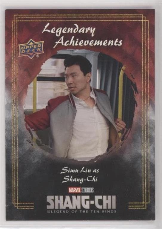 Simu Liu as Shang-Chi #LA-1 — 2022 Upper Deck Marvel Studios Shang-Chi and the Legend of the Ten Rings