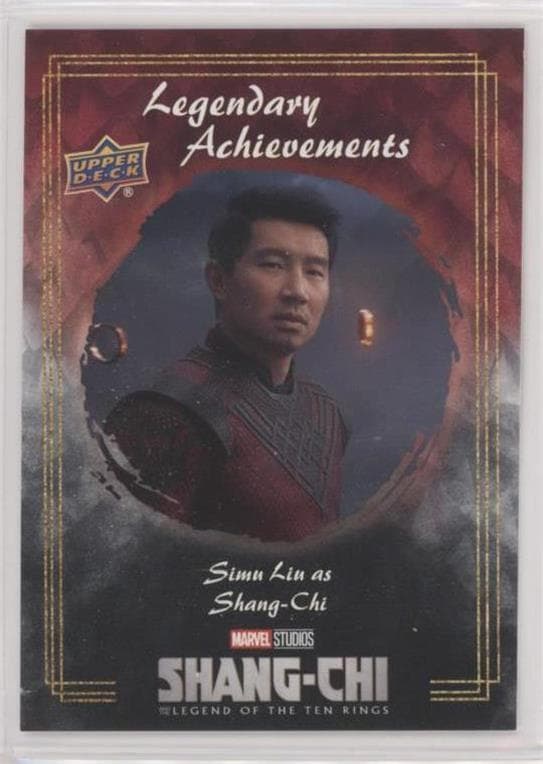 Simu Liu as Shang-Chi #LA-12 — 2022 Upper Deck Marvel Studios Shang-Chi and the Legend of the Ten Rings